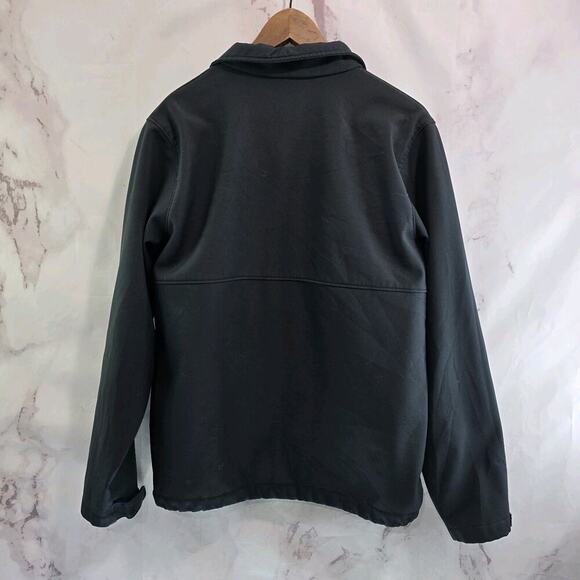 Columbia Jacket Mens Medium Black Full Zip Ascender Softshell Windbreaker Fleece - Picture 5 of 11